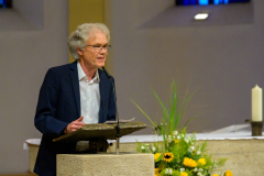 Kirchenmusikdirektor Thomas Specker bei der Orgelnacht 2024